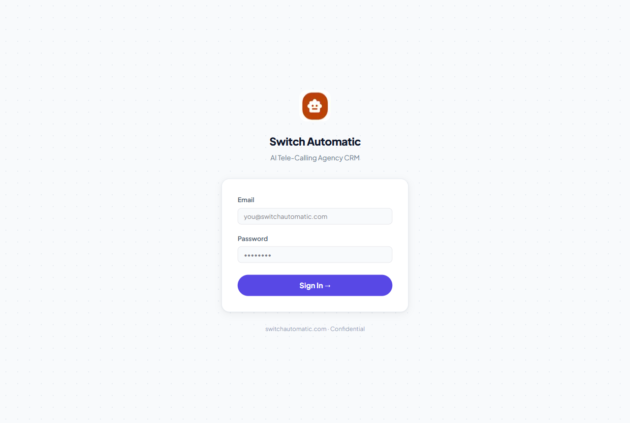 Switch Automatic CRM